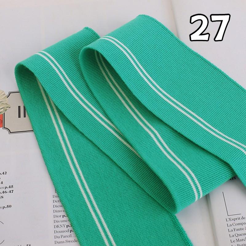 90x6cm Elastic Knitted Fabric DIY Rib Neckline Cuff Hem Knitted Fabric Sewing Baseball Uniform Jacket Clothing Supplies