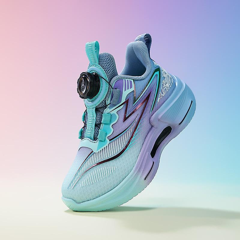 Boys' sneakers 2025 new spring trendy cool children's shoes boys soft sole lightweight knob running basketball shoes