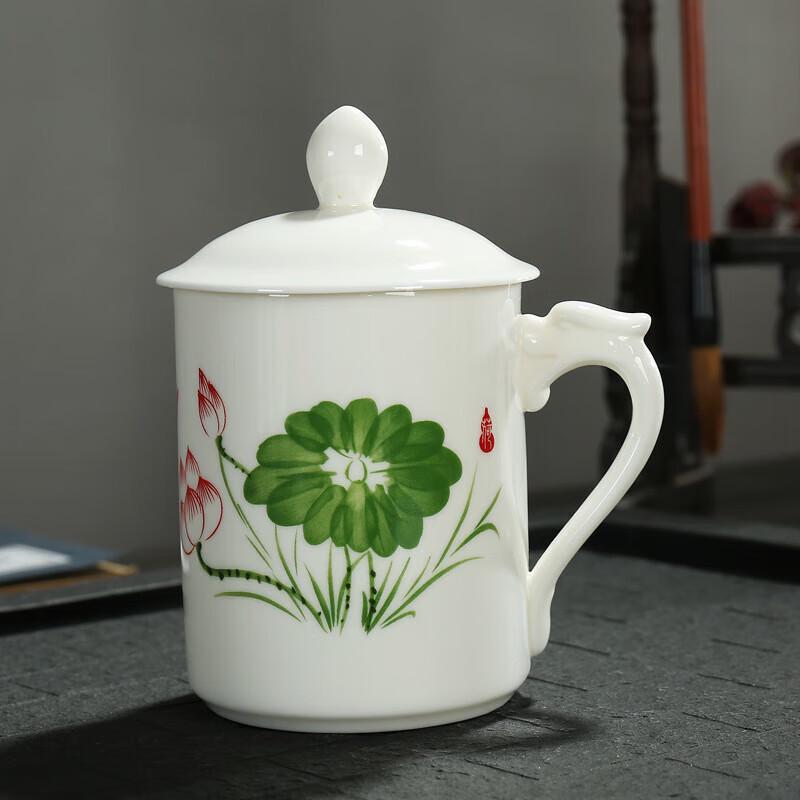 Chaxun Blue and White Porcelain Office Meeting Cup Gift Set