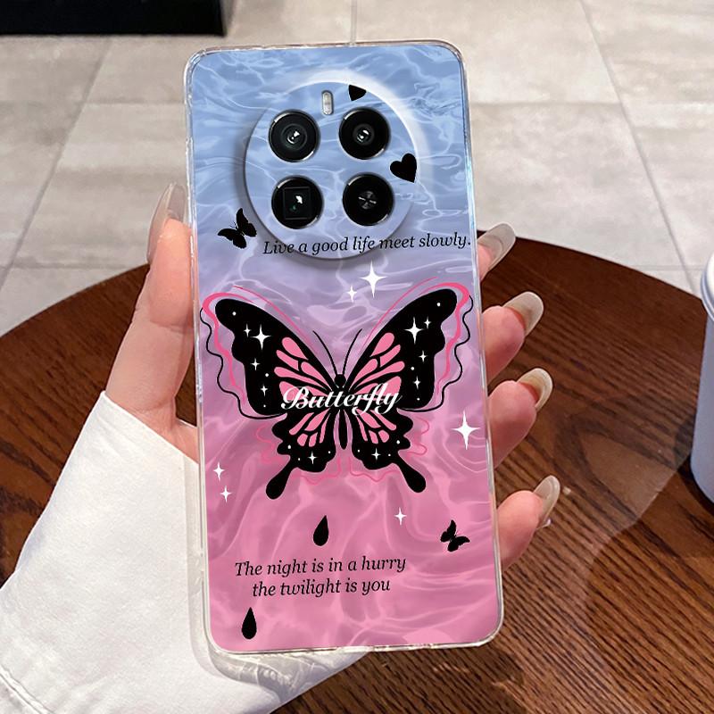 Jelly Casing For Realme GT5 Pro (240W) Funda Capa Clear Silicone Soft TPU Back Cover Cute Cat Rabbit Heart Protective Case Coque