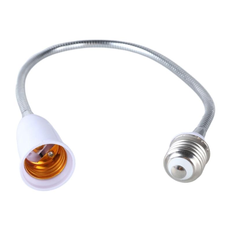 Adjustable E27 To E27 Light Bulb Socket Extension, Flexible Goosenecks Lamp Adapter, Home Lighting