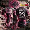 Letní tričko s dresem 2026 Dragon Ball Super Black Goku č. 7, 3D tištěný AI tisk, Exkluzivní dárek pro fanoušky Dragon Ball