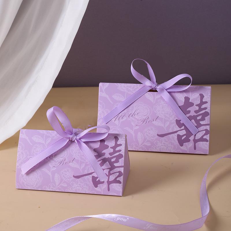 Luxury Purple Wedding Candy Gift Box (2025)