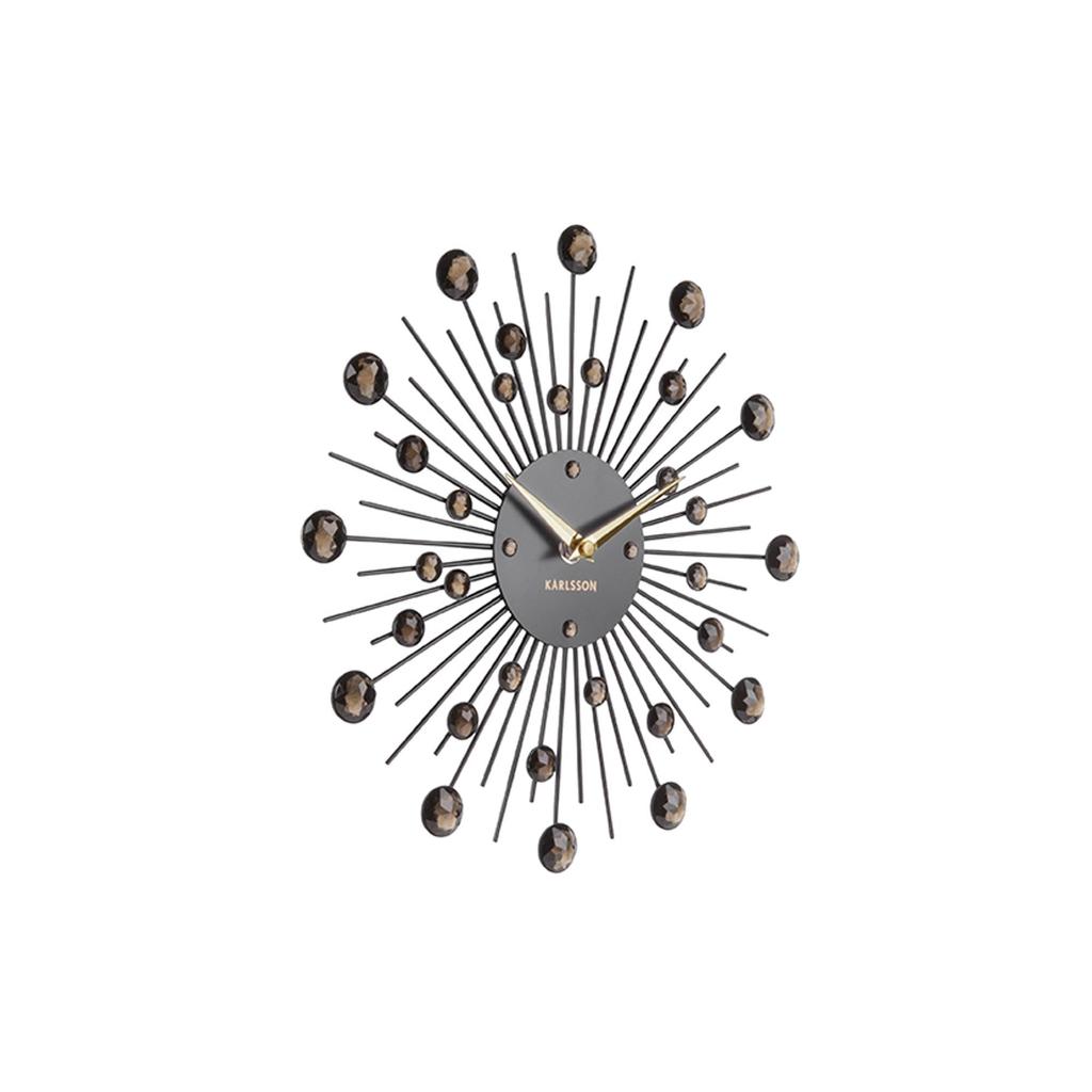 Karlsson Wall Clock Sunburst Medium Black Diameter 300mm [Item]