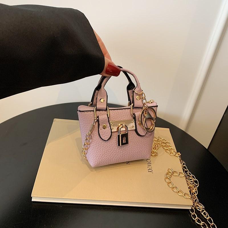 Trendy Design Sense Exquisite Mini Square Bag High-end Temperament Chain Shoulder Messenger Bag Women