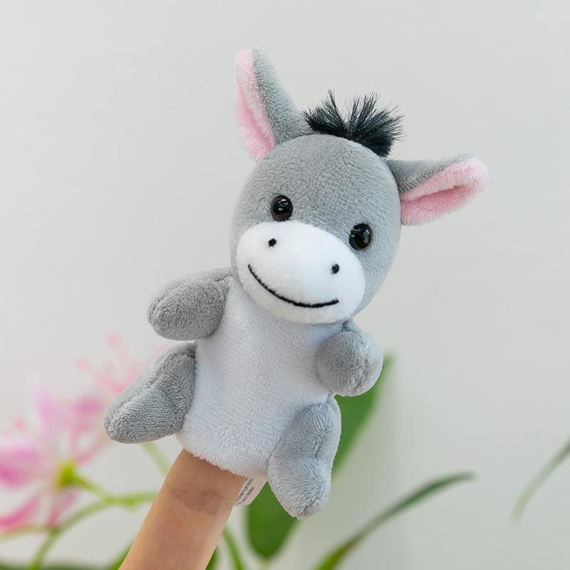 Forest Animal Finger Doll Panda Plush Toy Children Ocean Shark Doll