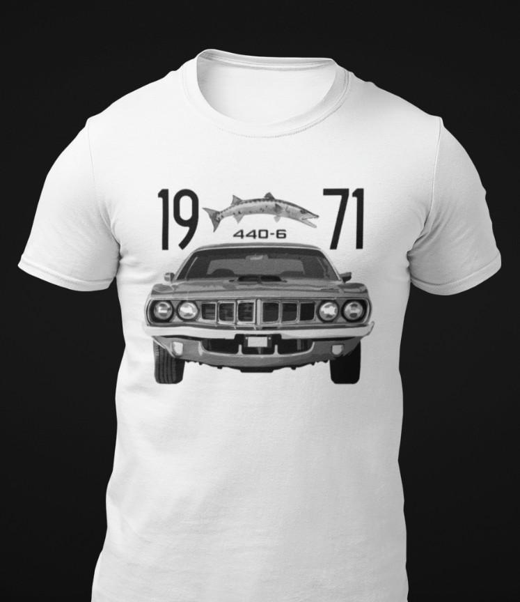 1971 Barracuda Cuda 440 Magnum Classic Car Short-Sleeve Unisex T-Shirt S