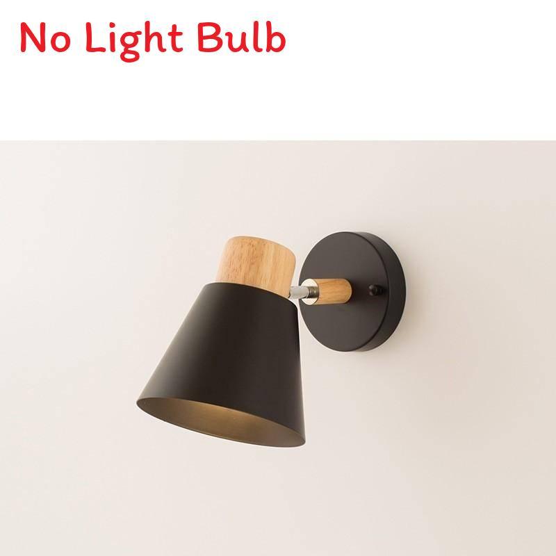 Modern Nordic Iron Wall Lamp With Led Warm Light For Bedroom And Living Room Decor