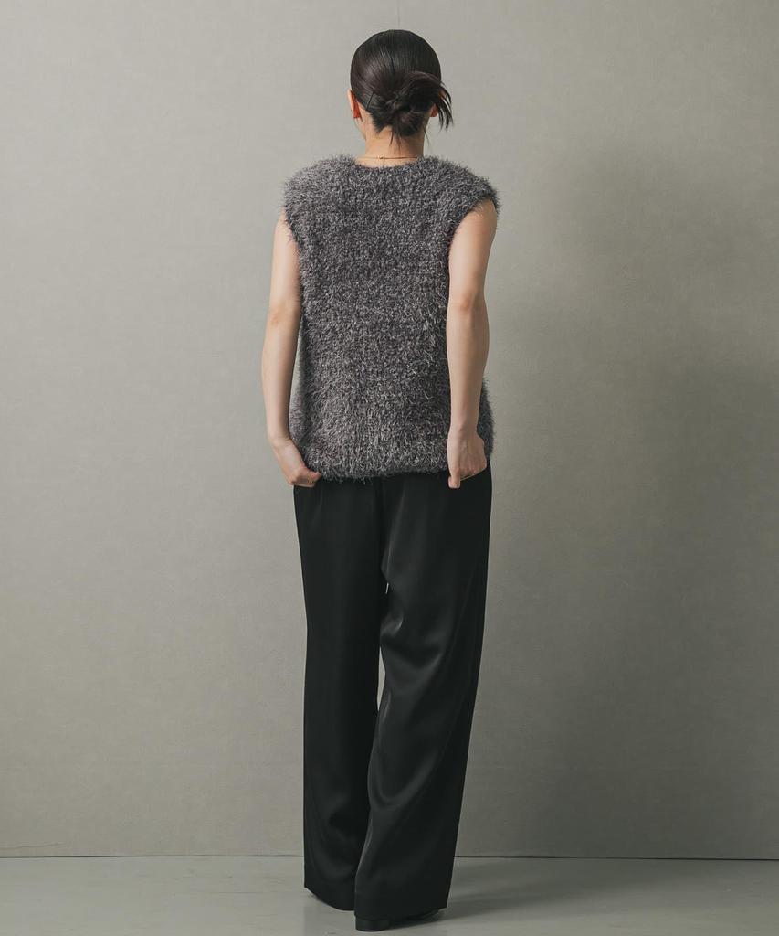 Sense of Place Black One Women's Satin-In-Tuck Pants, AAA6-24A002,