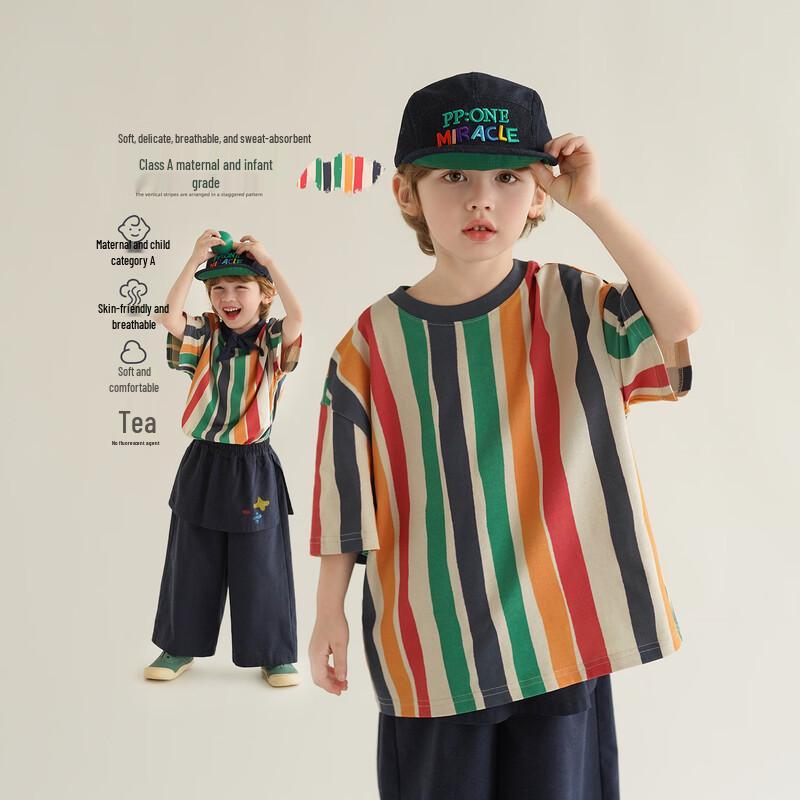 

Kids Cotton Striped T-Shirt M