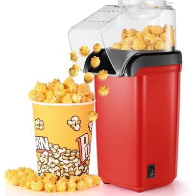 Popcornmaschine, elektrische Popcornmaschine, 1200W Heißluft-Popcornmaschine, kann innerhalb von 2 Minuten fertiggestellt werden, Ein-Klick-Bedienung, gesund
