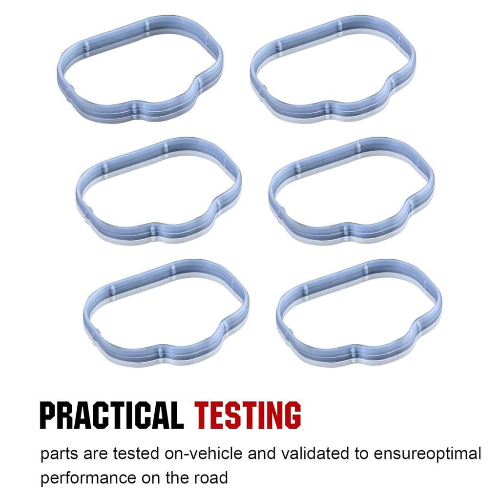 Intake Manifold Gaskets Lower & Upper Gasket Plenum Set Compatible With Dodge Chrysler Jeep Ram 3.6L 184562A 5184331AC #MS97204 MS97205 12Pcs