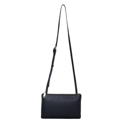 Cuco Shrink Leather Double Shoulder Bag 2513111304 Black (019)