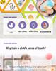 Pinwheel Tactile Shape Recognition Toy for Children's Early Education