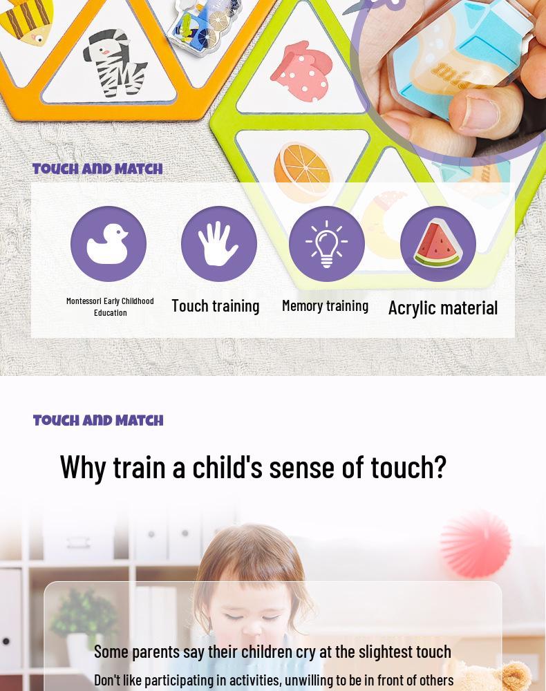 Pinwheel Tactile Shape Recognition Toy for Children's Early Education