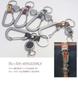 Made in Japan Tochigi Leather Lightweight Aluminum Carabiner Reel Key Holder [highstyle] & & (Black/Dark Brown)