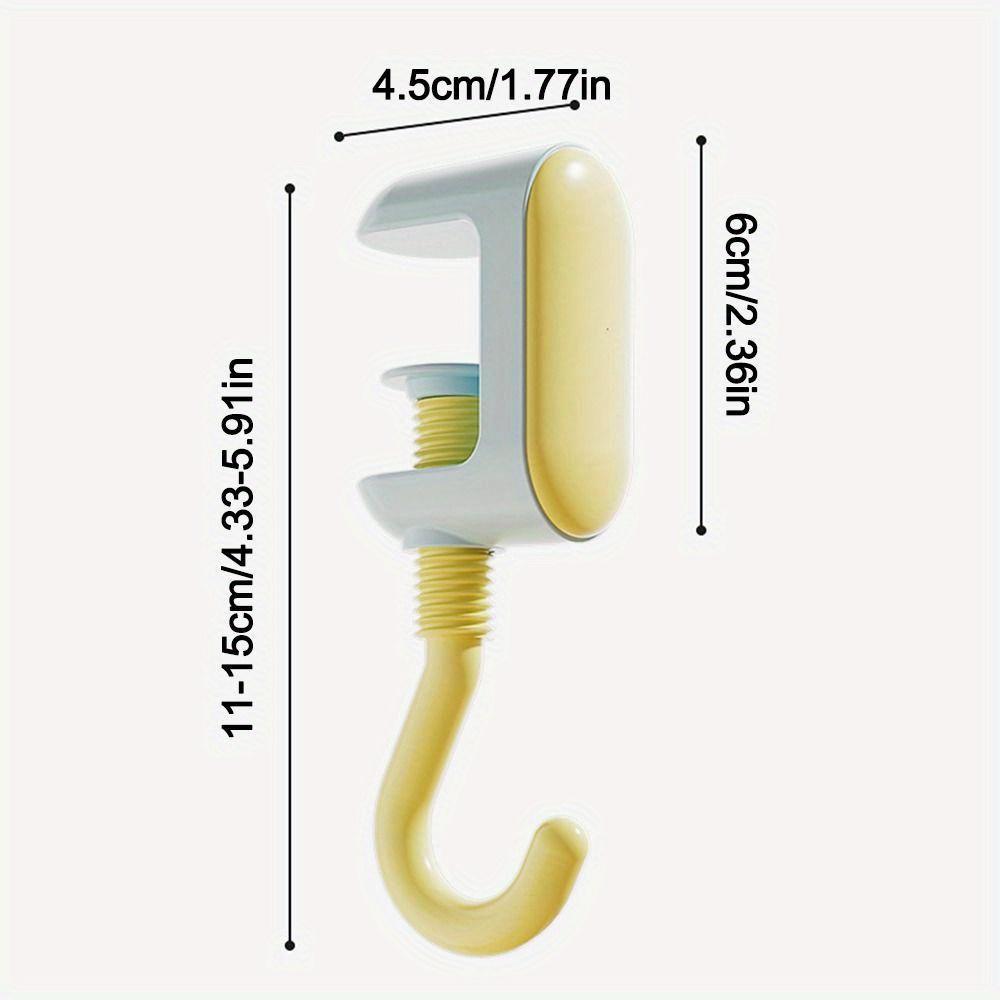 Cute Cartoon Desk Edge Hook Adjustable Dopamine Desktop Bag Hooks Strong Load-Bearing Gaming Headset Desk Hanger Key Hooks