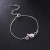 Playful Yarn Ball Kitten Pendant Titanium Steel Bracelet Cute Cartoon Animal Design Simple Personality Jewelry