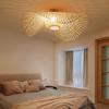 Zen Bamboo Weaving Ceiling Light: Creative Asian-Inspired Lighting for Hotels, Restaurants, Bedrooms, and Studies