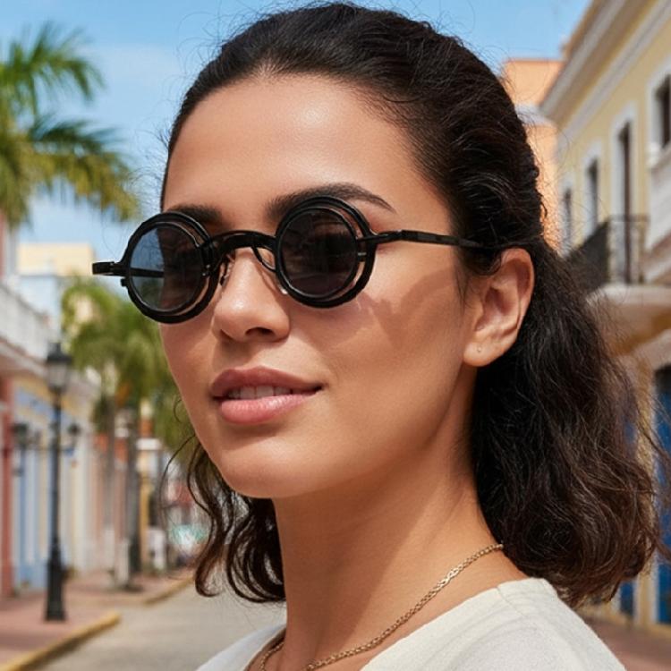 Durability Round Metal Sunglasses with Scratch Resistant Lenses Baby Sunglasses Accessories for Day Wear