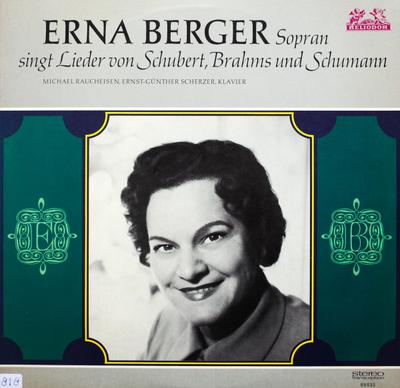 LP Record ERNA BERGER SINGT LIEDER VON FRANZ  - Erna Berger Singt Lieder Von Schube 89532 Heliodor Germany Classical Used
