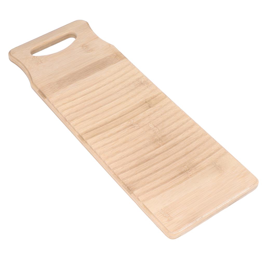 Bamboo Washboard Wooden Color Approx 19.7in Long Thickened Natural Bamboo Wear Resistant Sturdy Durable Wash Board
