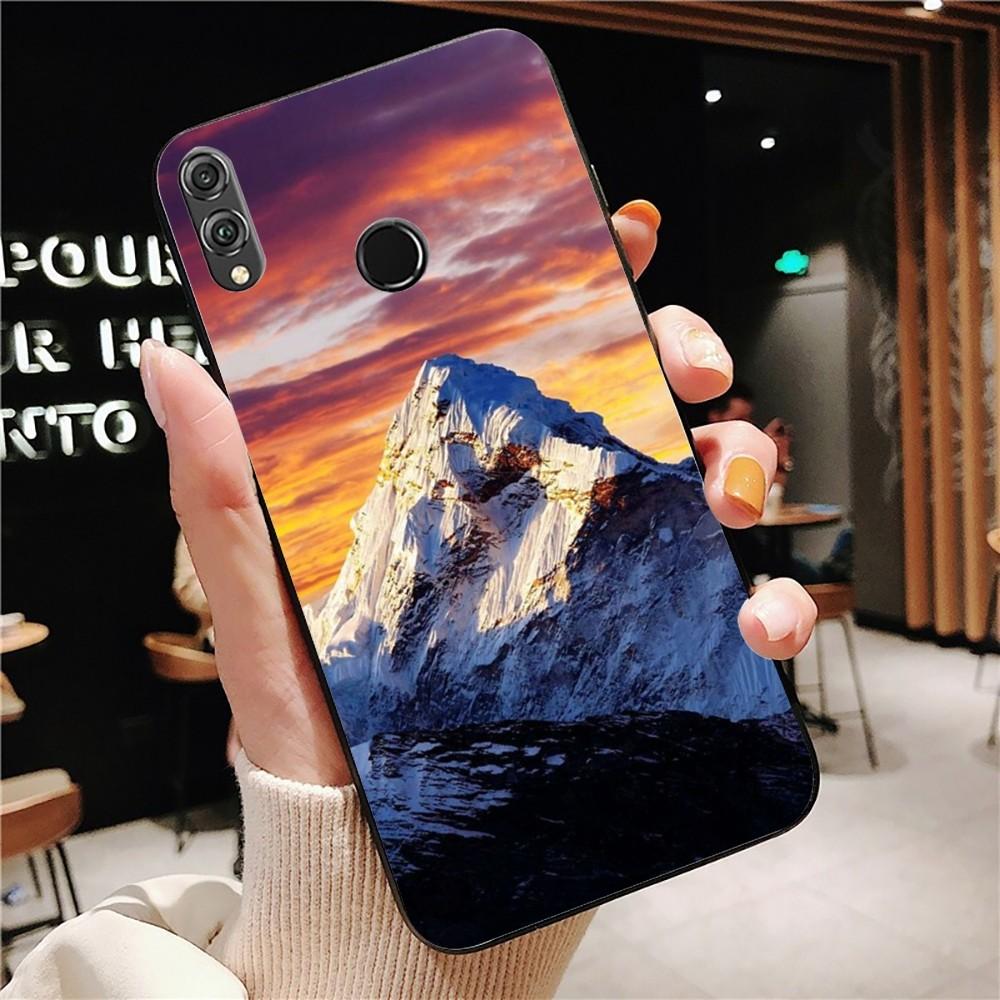 

Snow Mountain Phone Case For Huawei Honor 10 lite 9 20 7A 9X 30 50 60 70 pro plus Soft Silicone Cover Huawei Honor v30 Pro