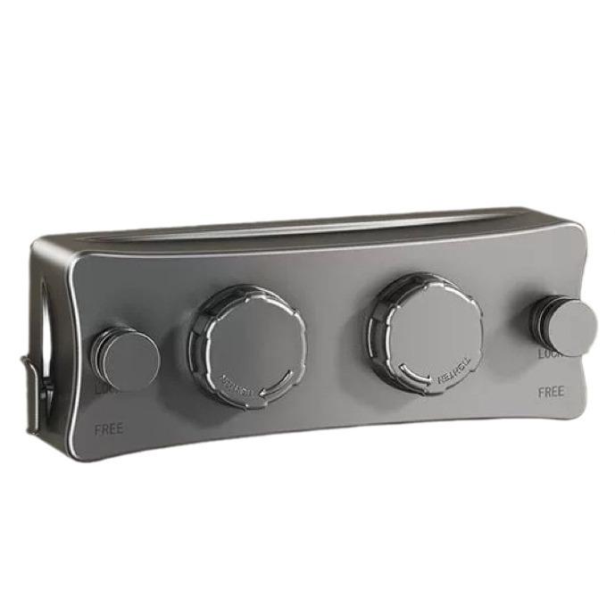 Einziehbare Wäscheleine für den Innenbereich - Stanzfreier Wäscheständer aus Stahldraht für Balkon & Badezimmer