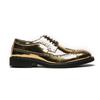 New In Gold Brogue Shoes for Men Wedding Lace-up Spring Autumn Size 38-46 Handmade Men Shoes  Men Dress Shoes