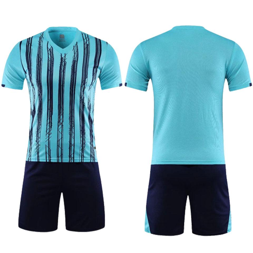 DIY Benutzerdefinierte Herren Kinder Fußballtrikot Anzug Schnelltrocknend Atmungsaktiv Club Schule Fußballmannschaft Trainingsuniformen 2-teilige Sportbekleidung 2023