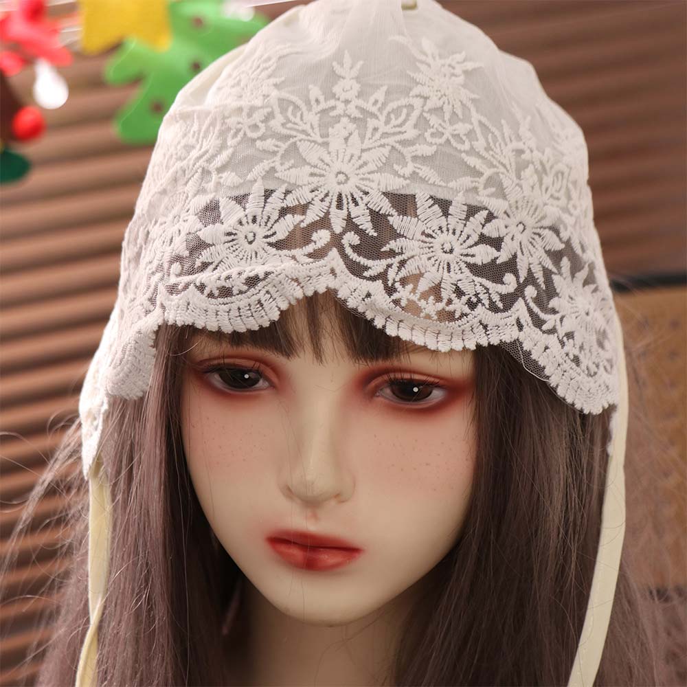 White Infant Lace Hat Embroidery Girl Bonnet Cap Ins Baby Lace Hat Photography Props