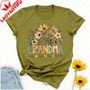 Personalized Wildflower Grandma Shirt Custom Floral Mama Sweatshirt Nana Gigi Grandma Floral Shirt Mothers Day Gift for Grandma
