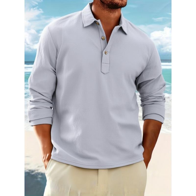 

Чоловіча легка дихаюча сорочка-поло в стилі business casual XXXL сірий