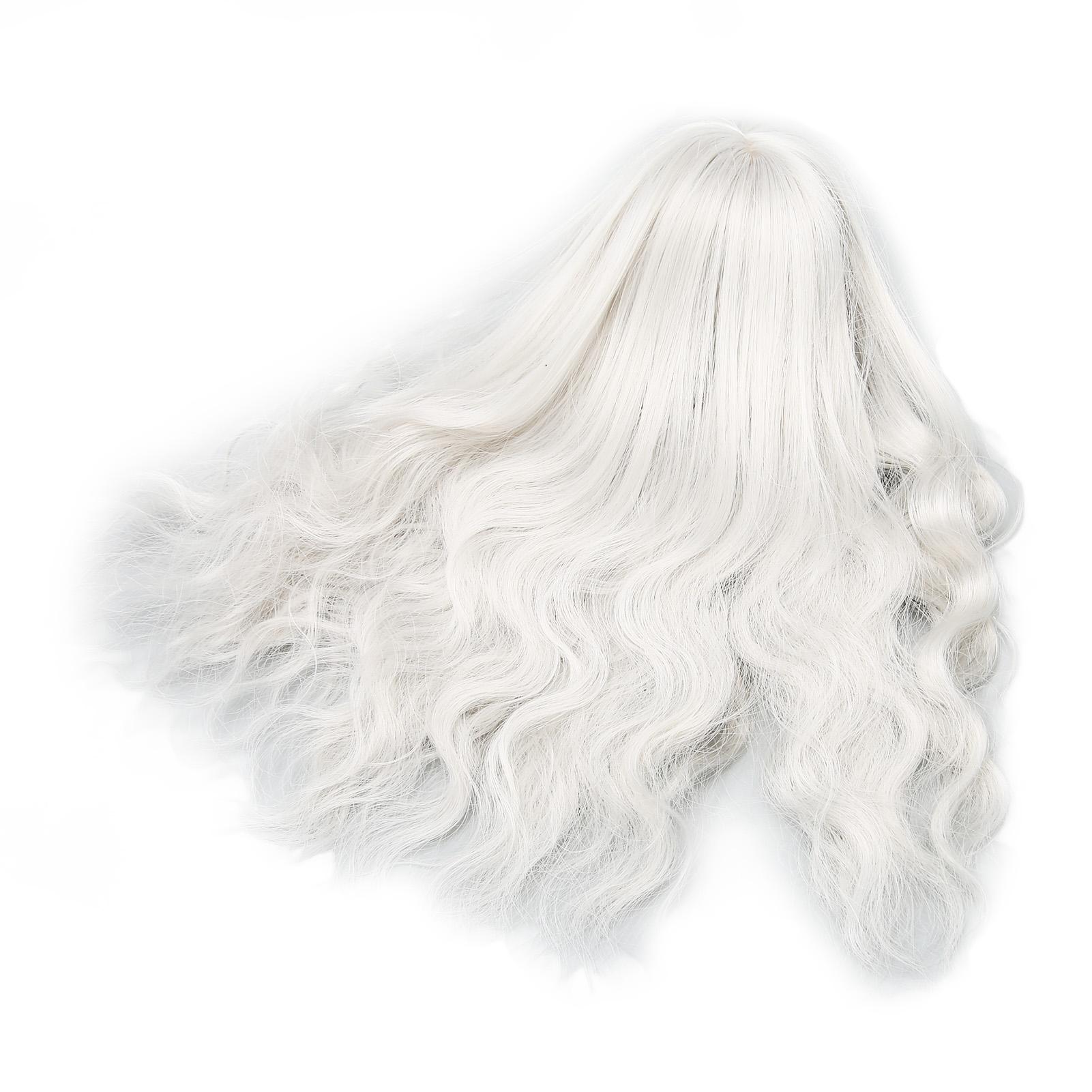 

Шарнірний ляльковий парик Кучерявий М який Термостійкий Можна підстригати 1Цельсій6 Ляльковий парик з чубчиком для одягання ляльки