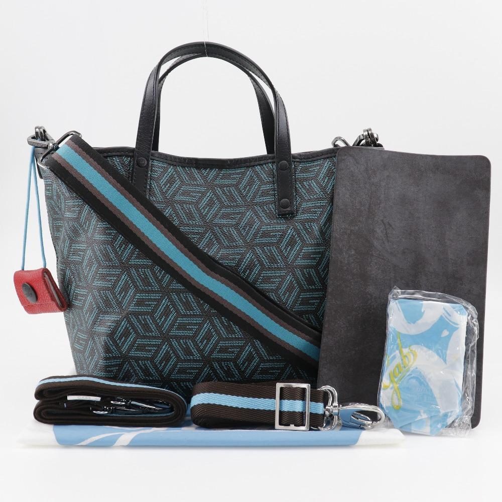 Gabs 2WAYShoulder Handbag Black / Blue PVC Women Used