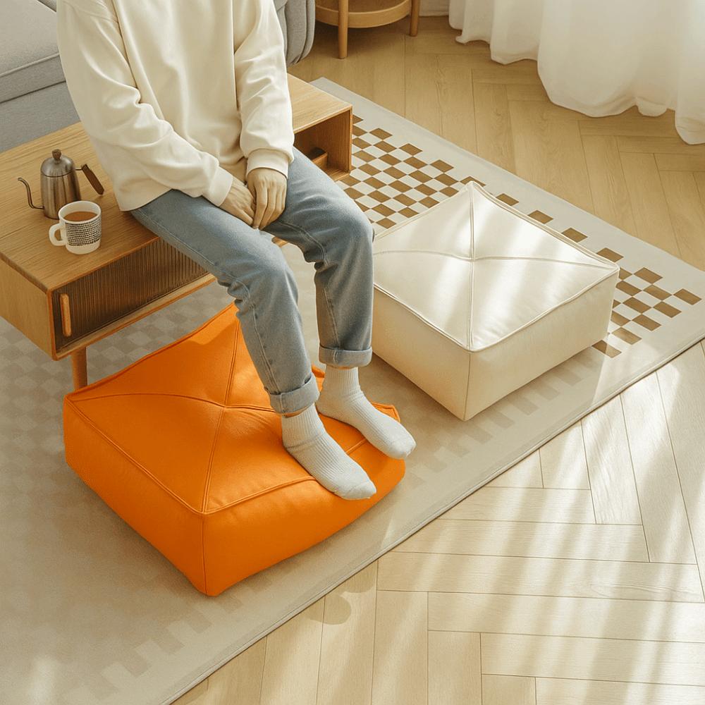 Japanese Style Tatami Sitting Mat Square/Round Sitting Pier Portable Lazy Cushion  Bay Window