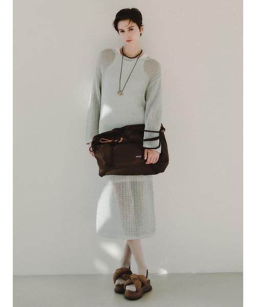 Emi Mesh Knit Dress with Inner 13WNO252029 LBLU Women's