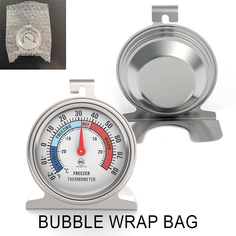 Freezer Thermometers -30~30°C -20~80°F Stainless Steel Fridge Large Dial Gauge Mini Thermo Meters for Refrigerator Cooler
