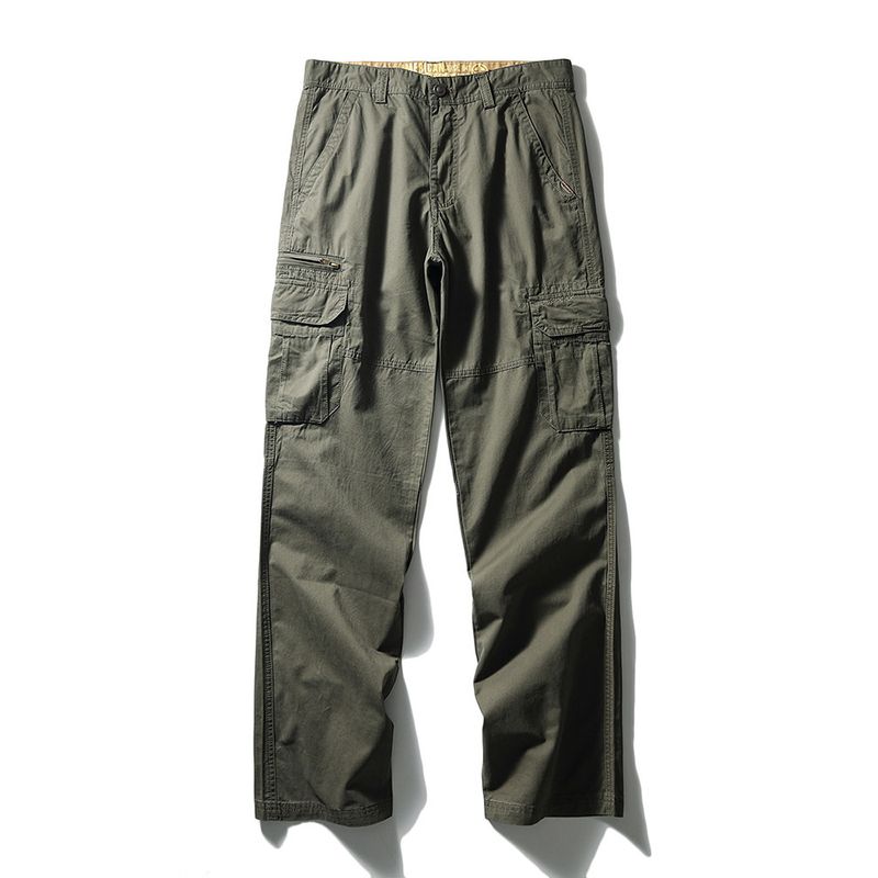 American Retro Cotton Overalls Men's Spring and Autumn Multi-Pocket Straight-leg Tough Guy Pants Export Men's Pants Casual Pants