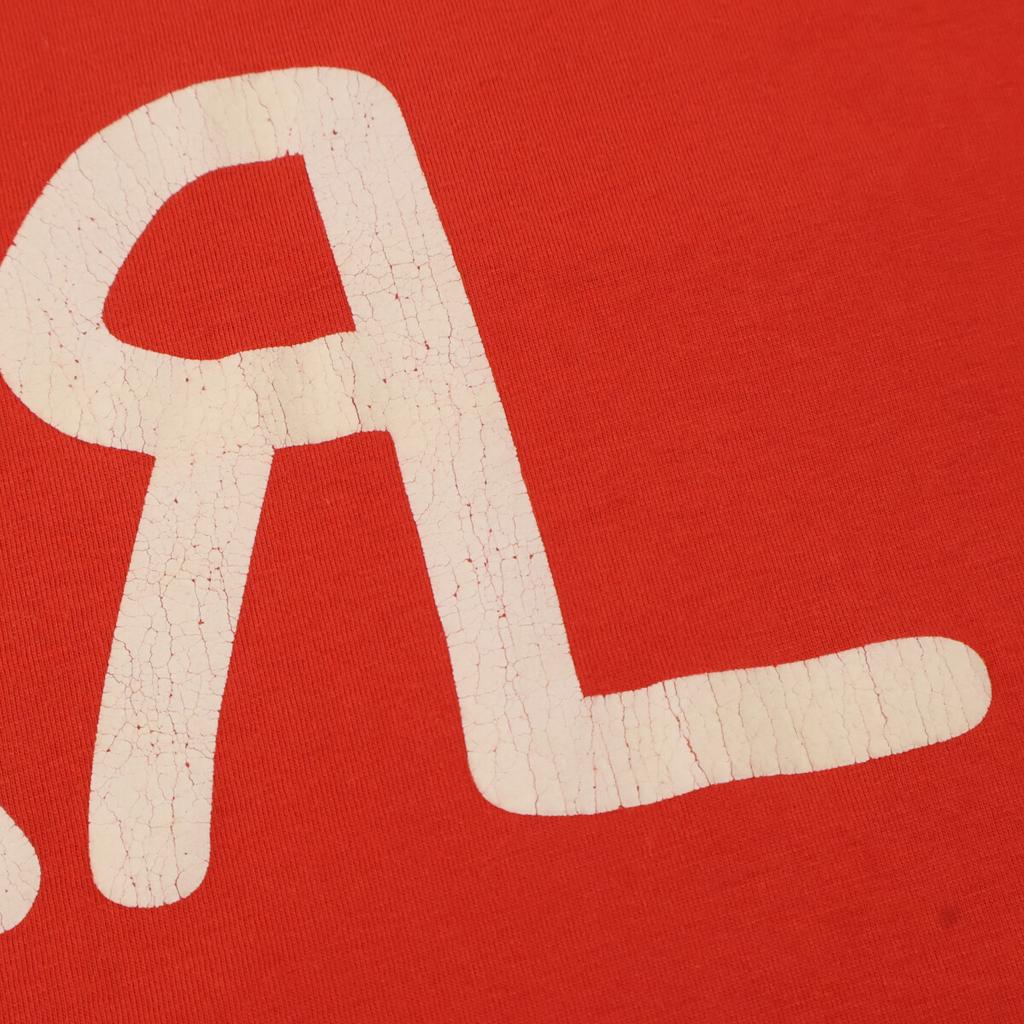 RRL Red Logo Cotton Short Sleeve T-Shirt tops M RedUsed