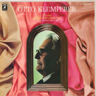 LP Record OTTO KLEMPERERPHILHARMONIA ORCHEST  Brahms Symphony No.3 In F Major Op. EAC40052 ANGEL  Japan Obi Classical Used