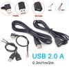 USB 2.0 Type A Male Female Power Supply Extension Cable USB Connector 2Pin 4Pin Wire Charger DIY Data Line