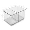 4 Piece Office Desktop Organizer Storage System Clear Plastic Desk Accessories Modular Design Office Home School Use
