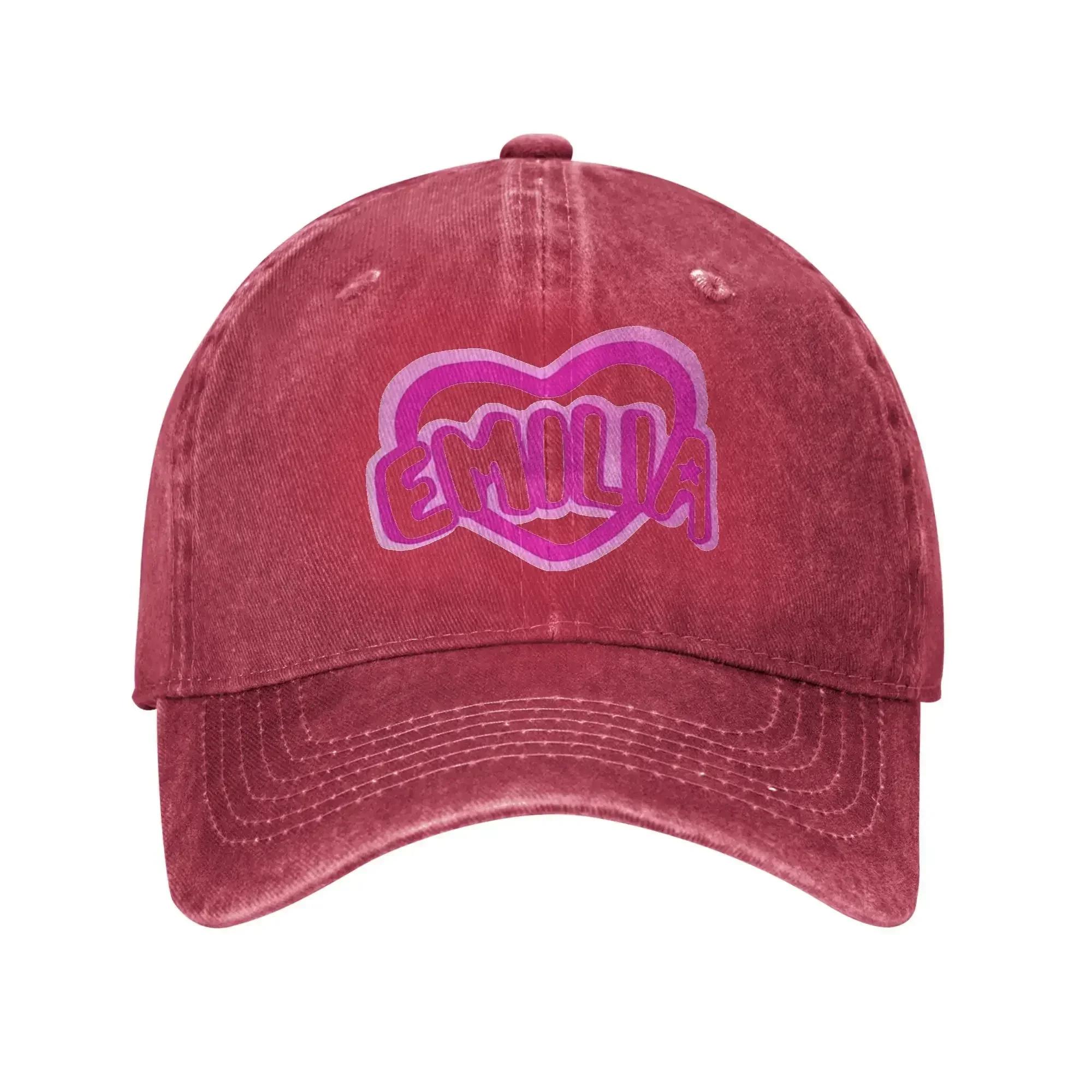 

Emilia Mernes Unisex Women Baseball Caps Distressed Cotton Hats Cap Retro Outdoor Running Golf Gift Headwear One Size