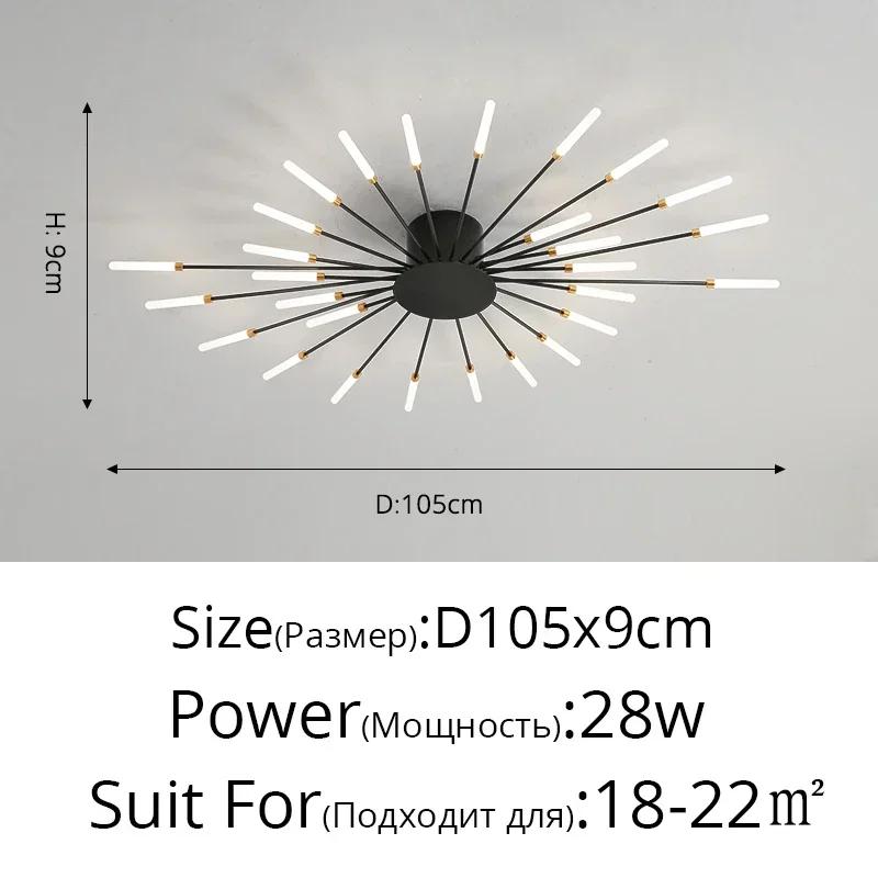 Minimalistischer LED-Deckenleuchter, Küchenbeleuchtung, Heimdekoration, dekorative Lampe mit Fernbedienung für Schlafzimmer, Wohnzimmer