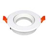 2PCS Low Price GU10 Round Square Plastic Adjustable Anti-glare Recessed Spotlight Fixture MR16Downlight Spotlight Mounting Frame