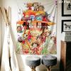 One Piece Wall Tapestry Aesthetic Wall Hanging Printed Fabric Blanket Decorative Tapestries For Bedroom Living Room Home Decor