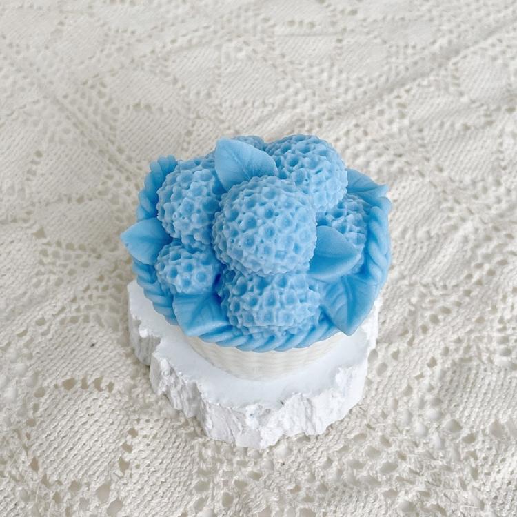 Hortensienkorb Kerzenformen 3D Silikonform Schokolade Kuchen Süßigkeiten Dekoration für Modeliebhaber