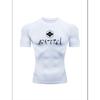Men'S Japanese Kanji Print Compression T-Shirt, Quick Dry Short Sleeve Gym Workout Athletic Tee, Samurai Inspired Fitness Training Top