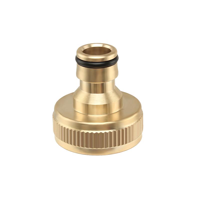 Full Copper 1" Nipple Connector for Washing Machine Faucet, 32mm Standard Internal Thread